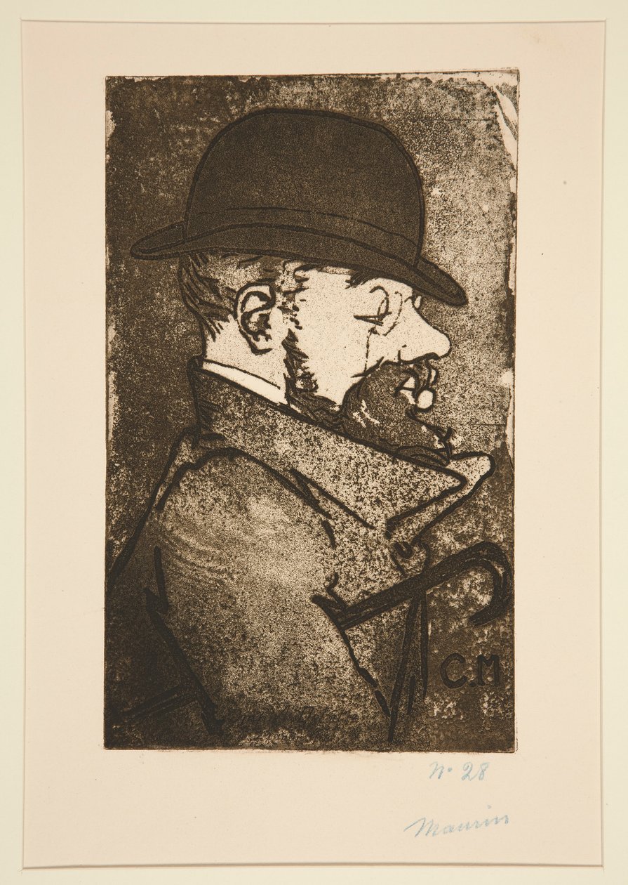 Portræt af Henri de Toulouse-Lautrec af Charles Maurin