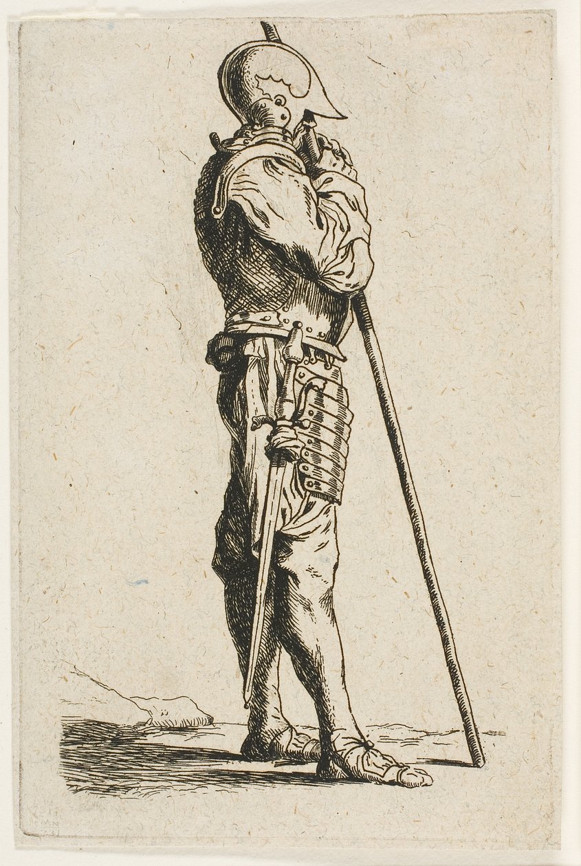 En Soldat Stående, i Profil af Charles Meryon