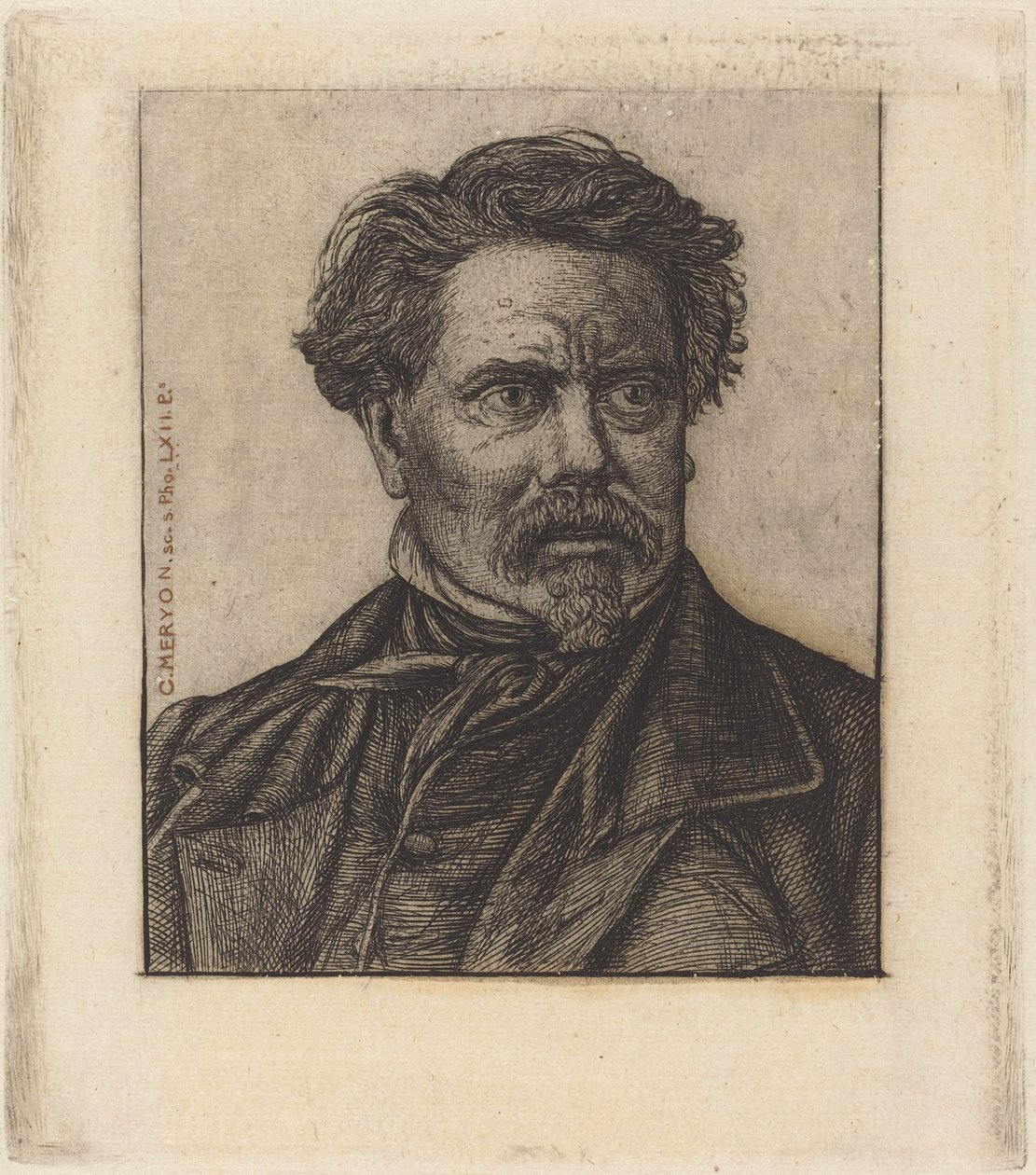 Benjamin Fillon af Charles Meryon