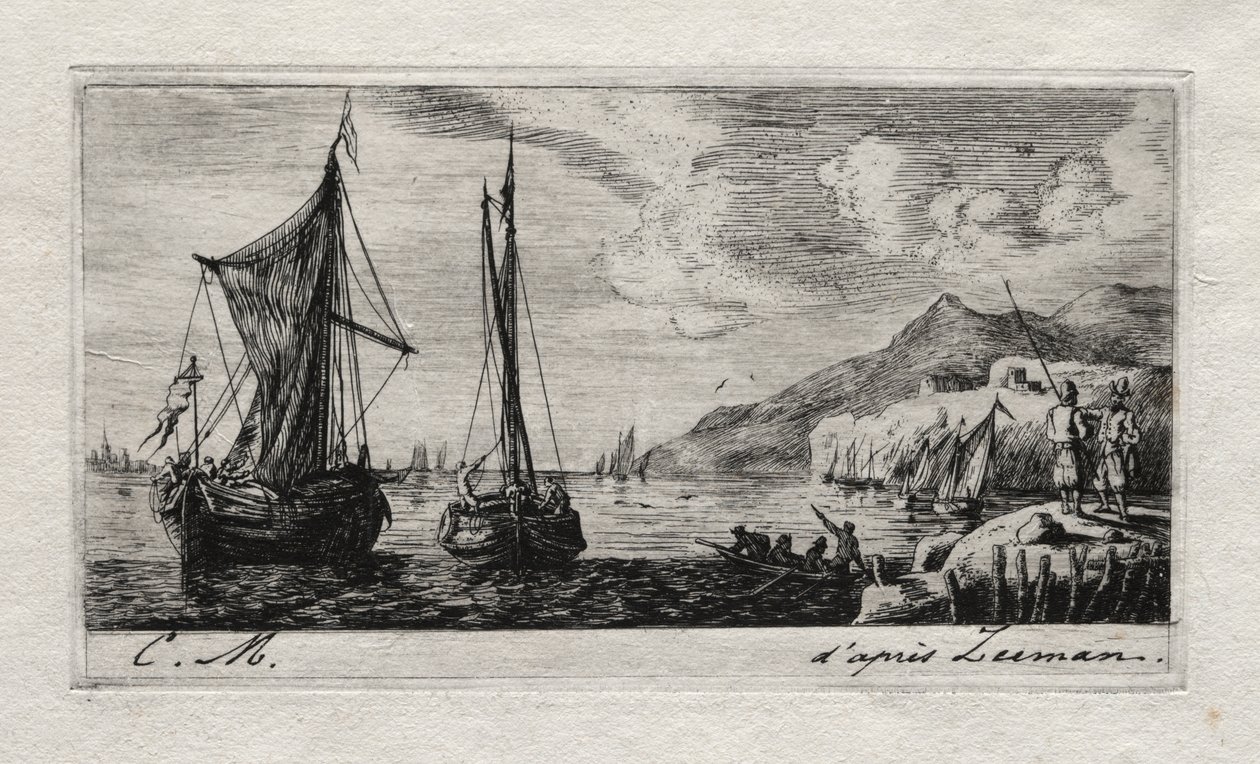 Calais - Flushing Boats af Charles Meryon