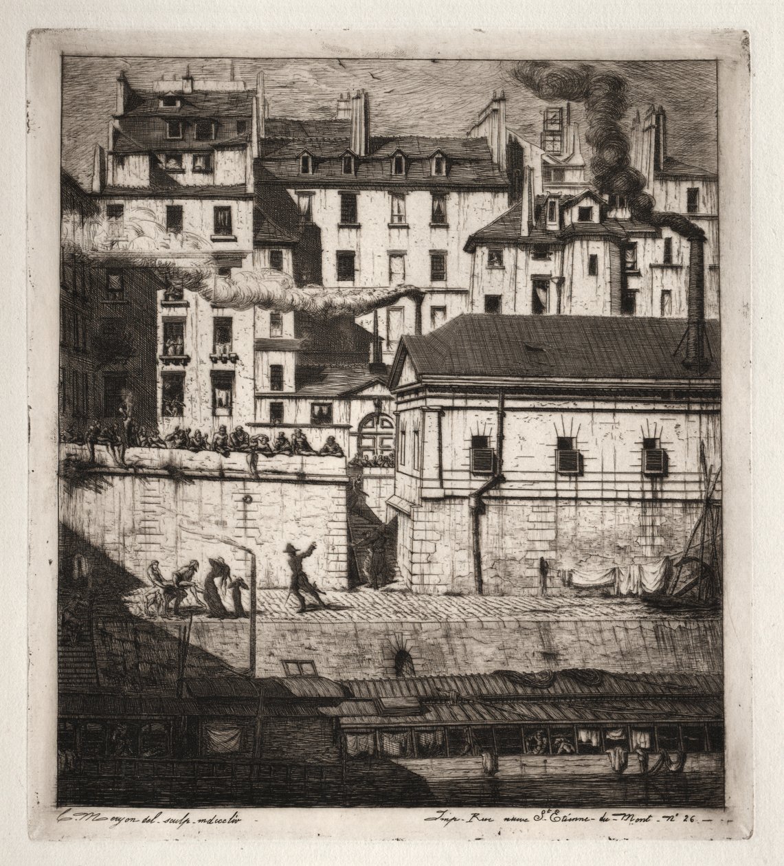Etchings of Paris: The Mortuary af Charles Meryon
