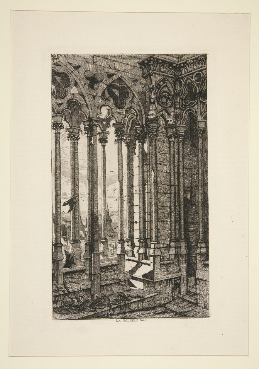 Galleriet i Notre Dame af Charles Meryon