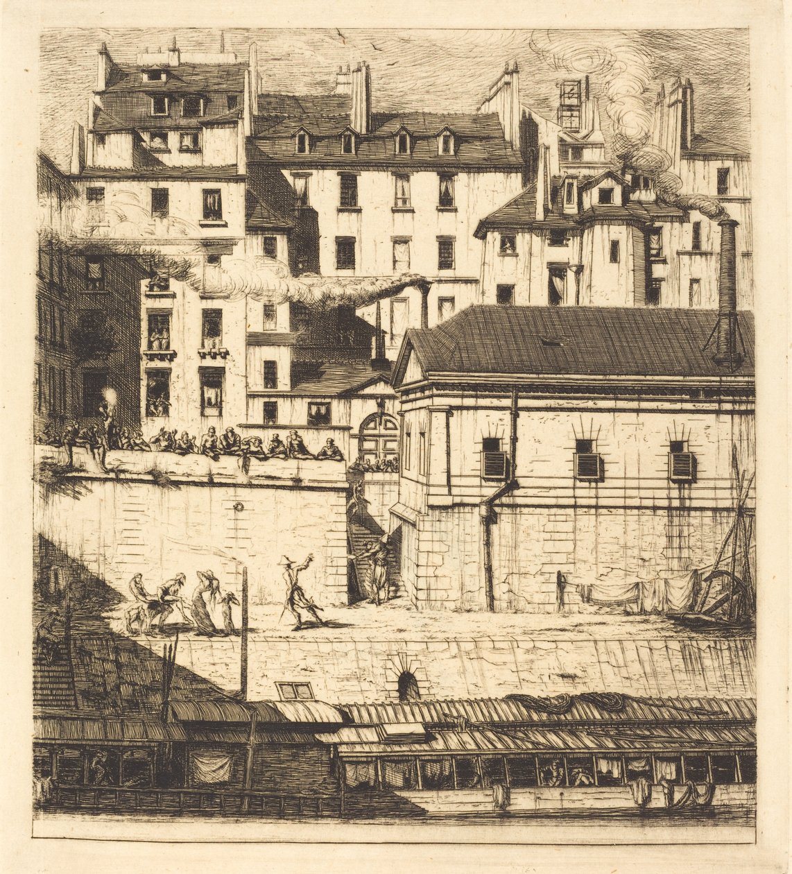 La morgue, Paris (Lighuset) af Charles Meryon