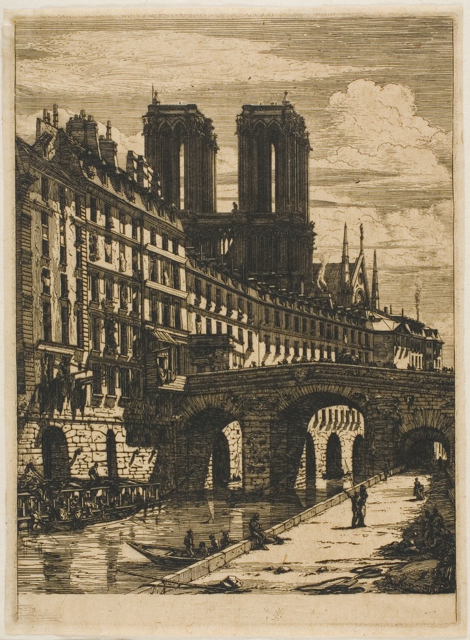 Den Lille Bro, Paris af Charles Meryon
