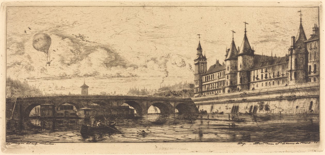 Pont-au-Change, Paris af Charles Meryon
