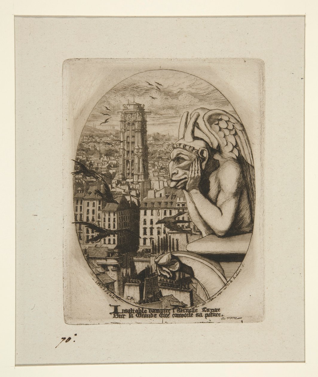 Le Stryge (The vampire) af Charles Meryon
