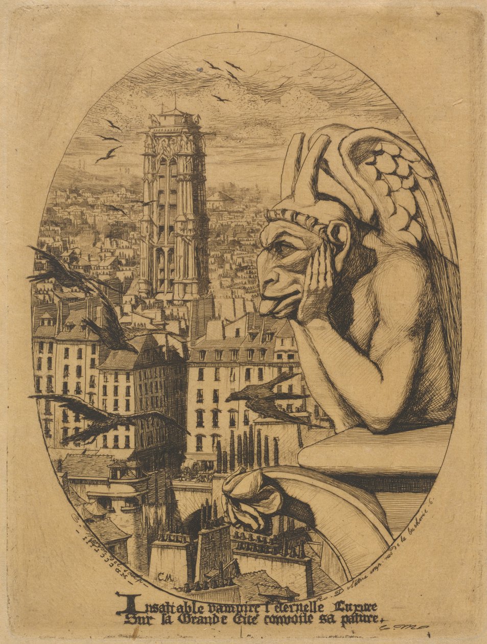 Le stryge (The Vampire) af Charles Meryon