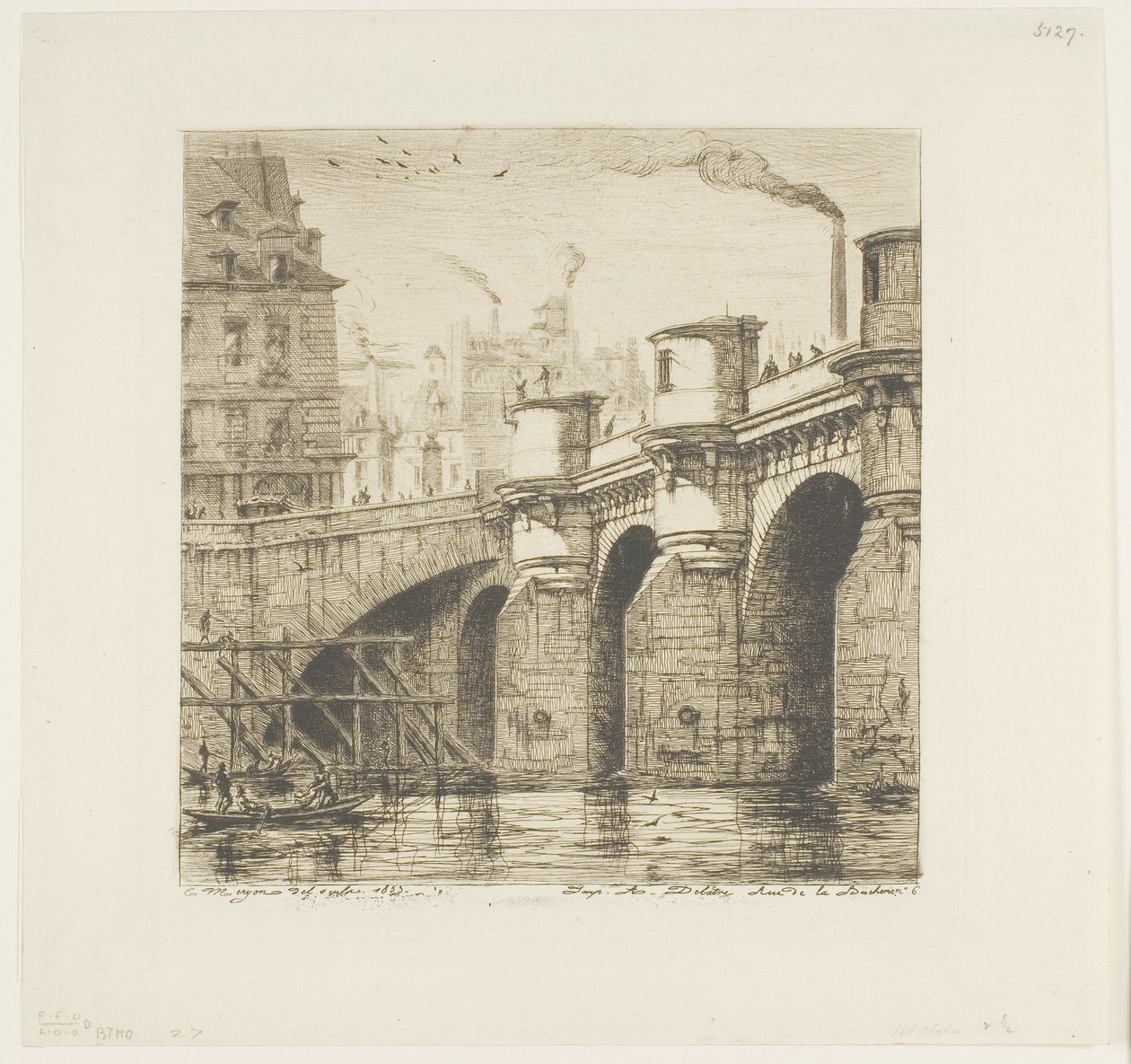 Pont Neuf, Paris af Charles Meryon