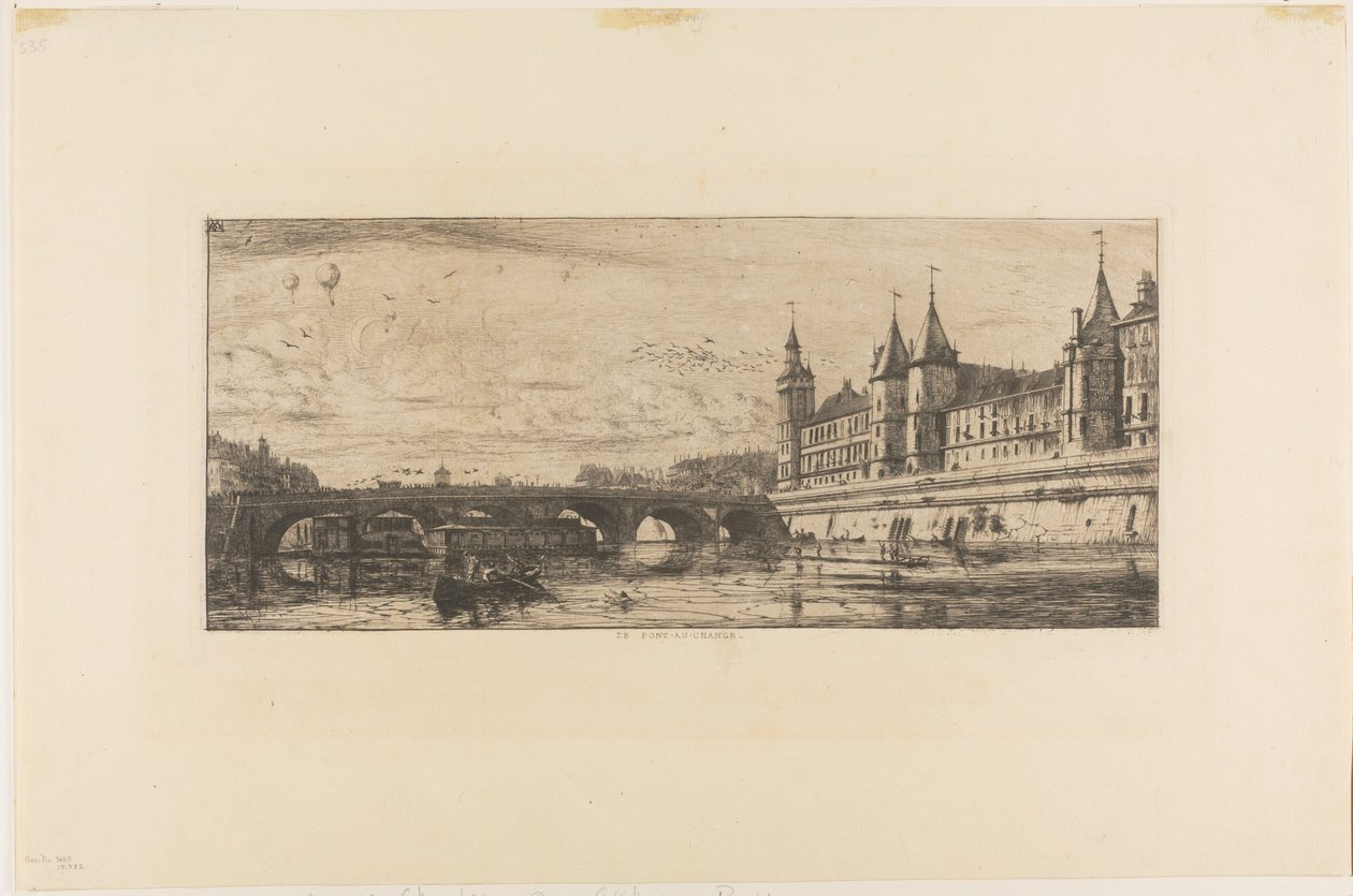 Pont au Change, Paris af Charles Meryon