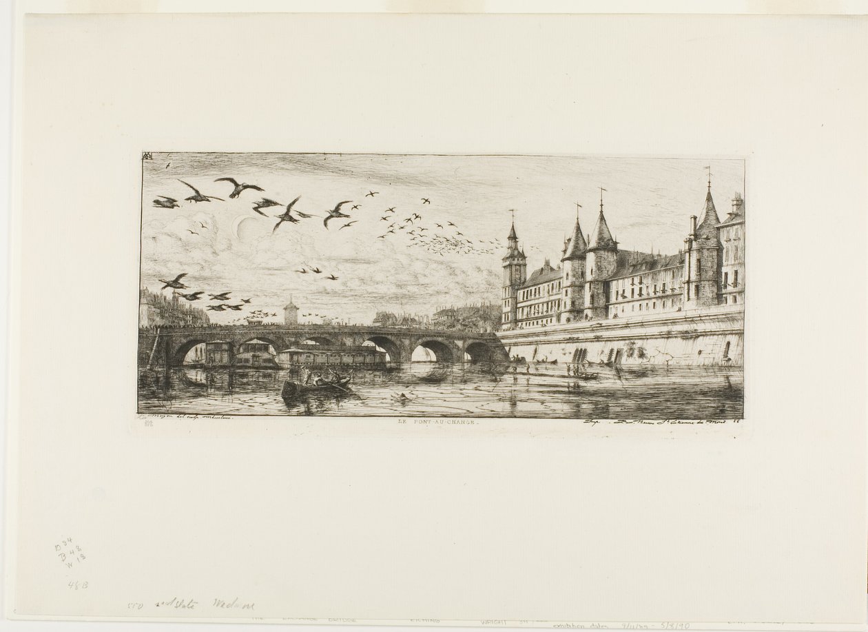 Pont-au-Change, Paris af Charles Meryon