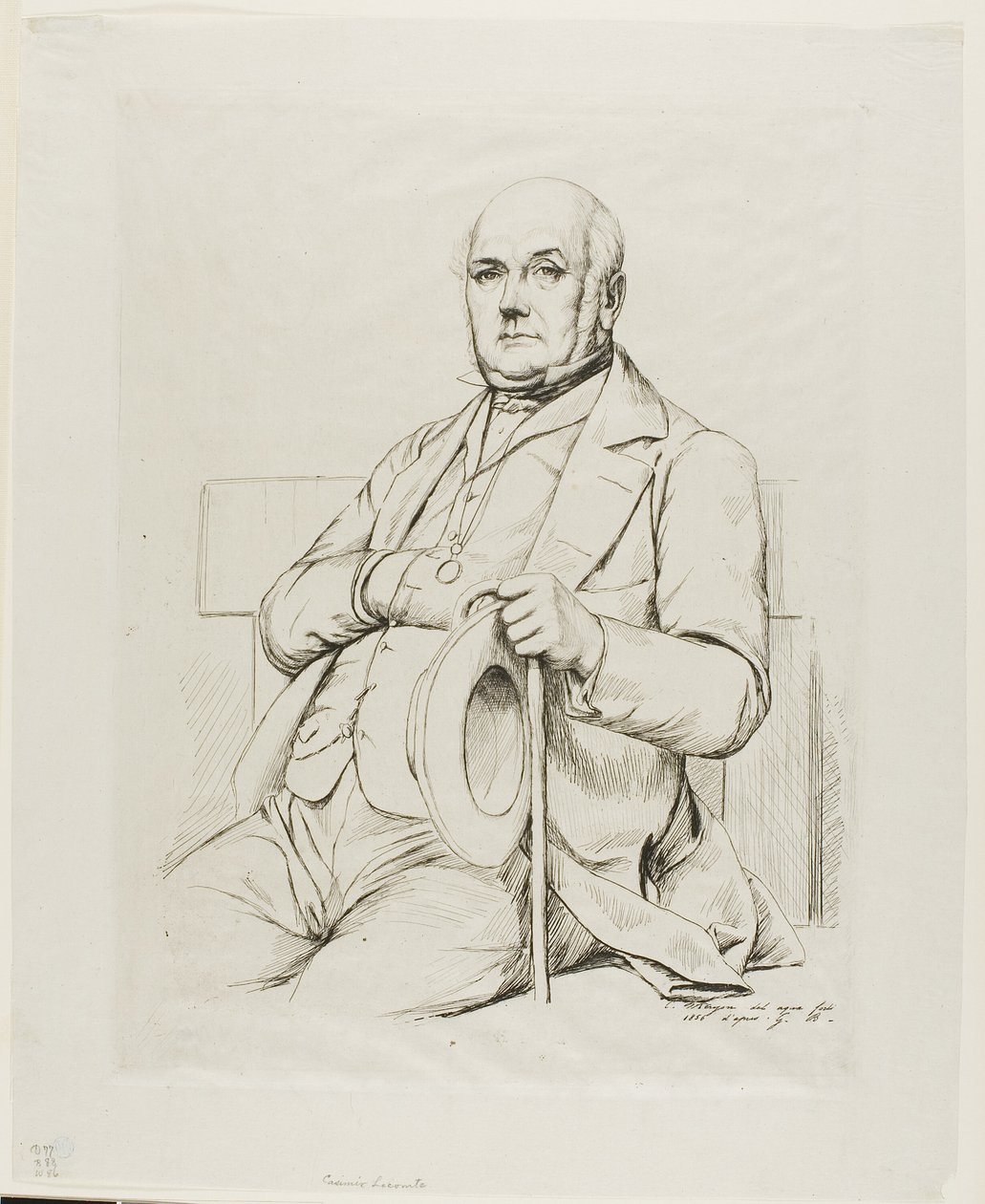 Portræt af Casimir fortællingen af Charles Meryon