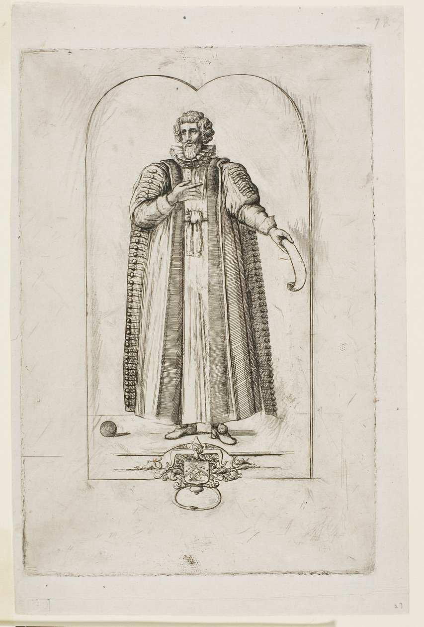 Portræt af François Viete af Charles Meryon