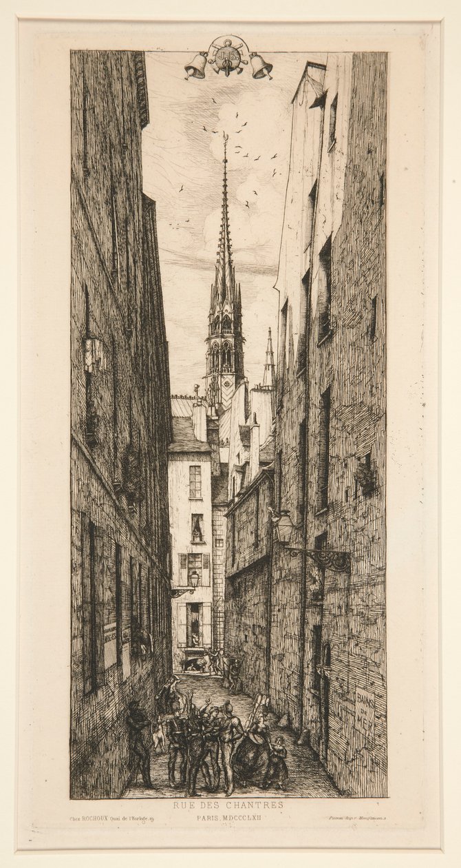 Rue des Chanters af Charles Meryon