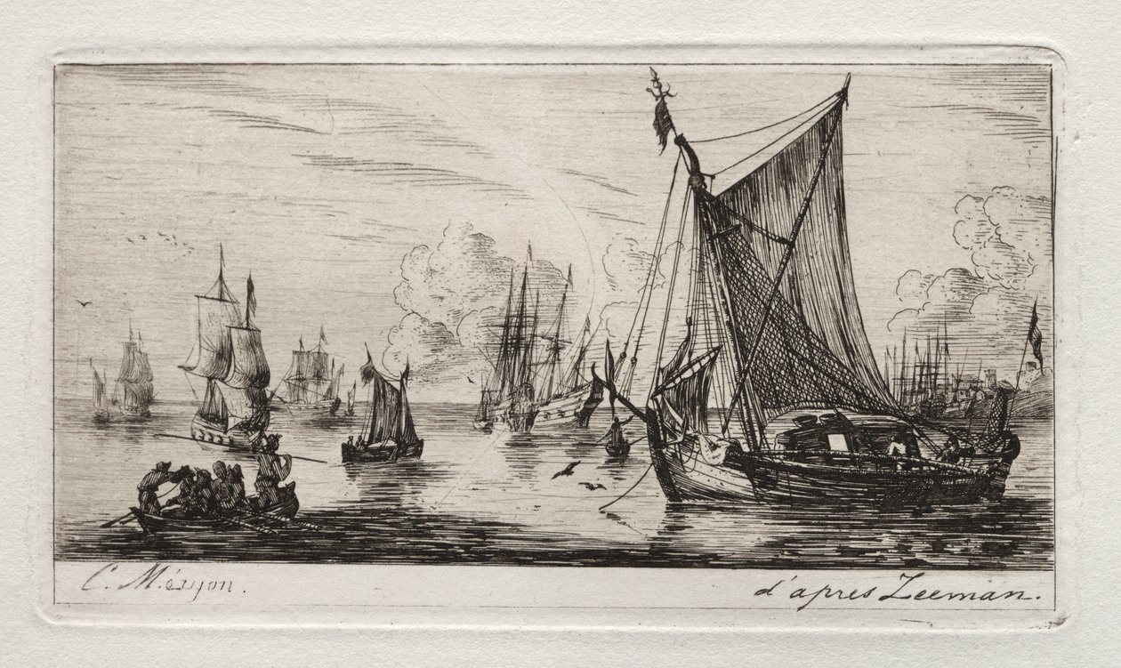 Sydhavsfiskere af Charles Meryon