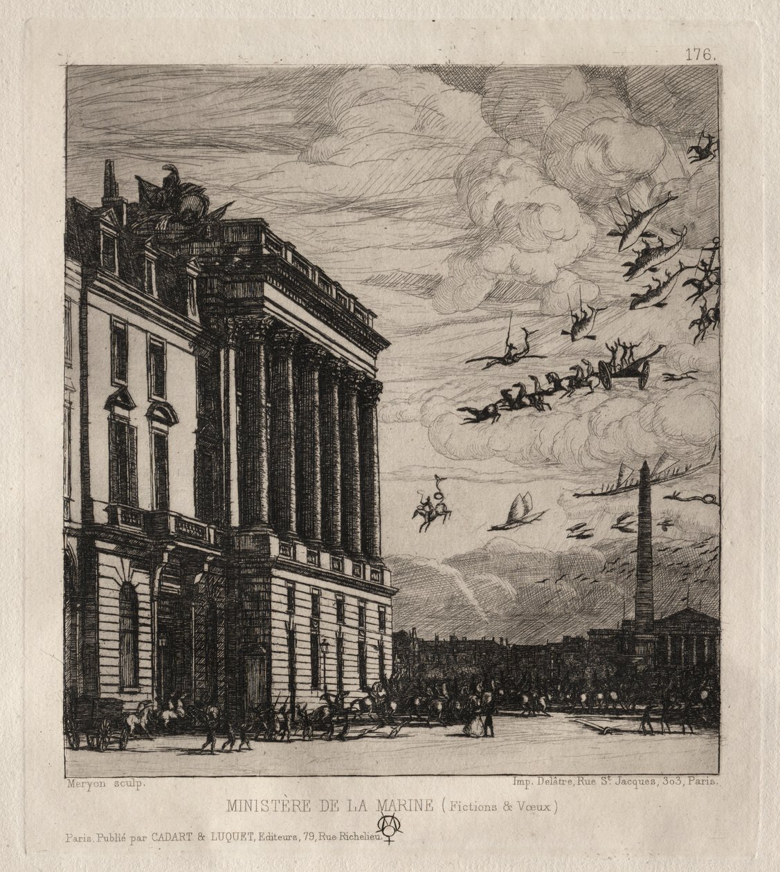 Admiralitetet, Paris af Charles Meryon