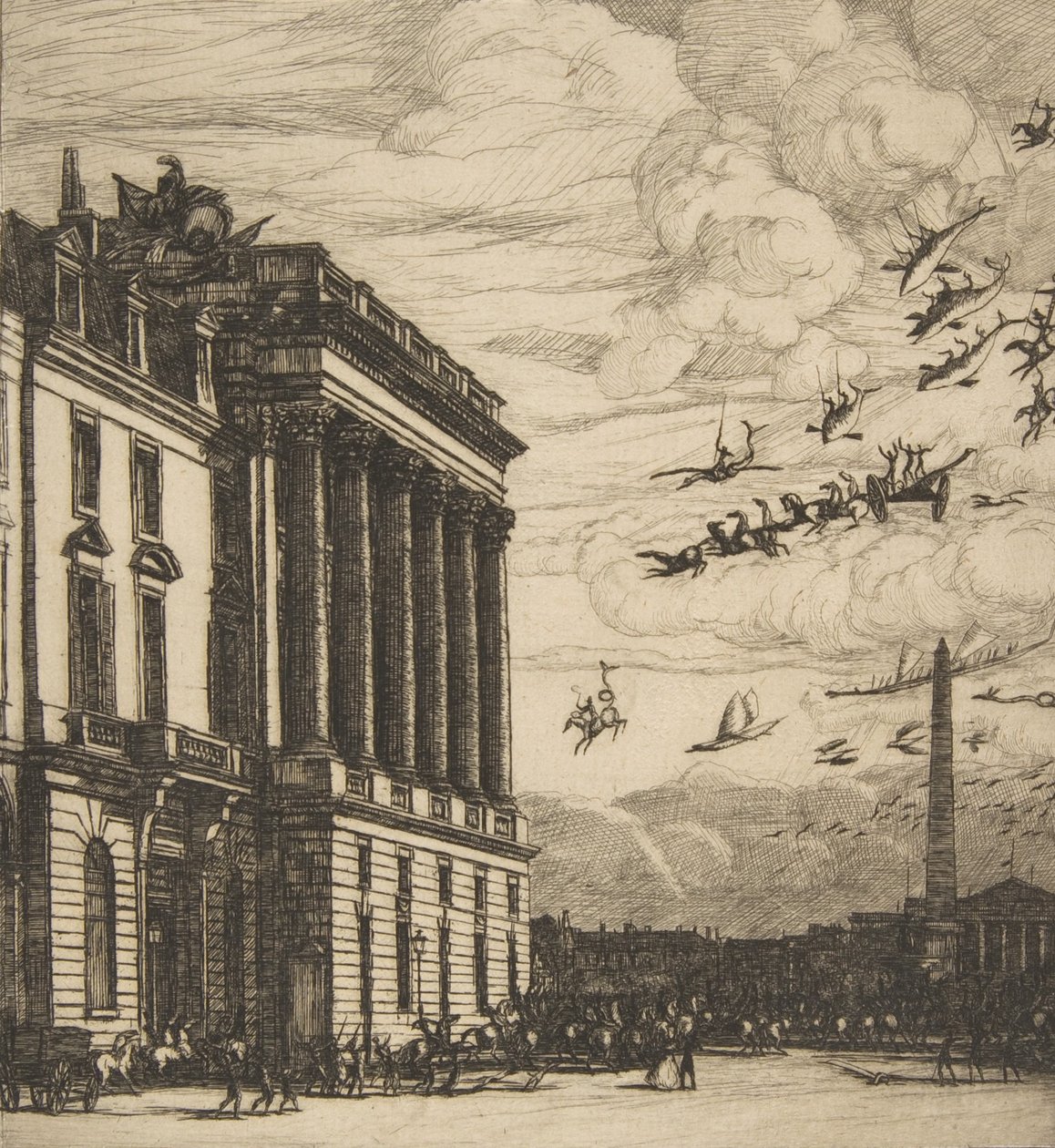 Admiralitetet, Paris, 1865. af Charles Meryon
