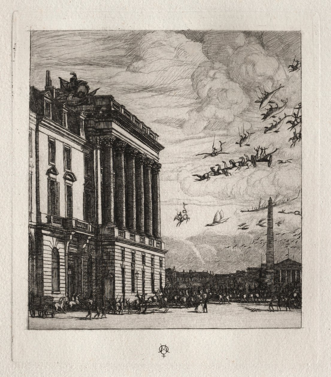 Admiralitetet, Paris, 1865. af Charles Meryon