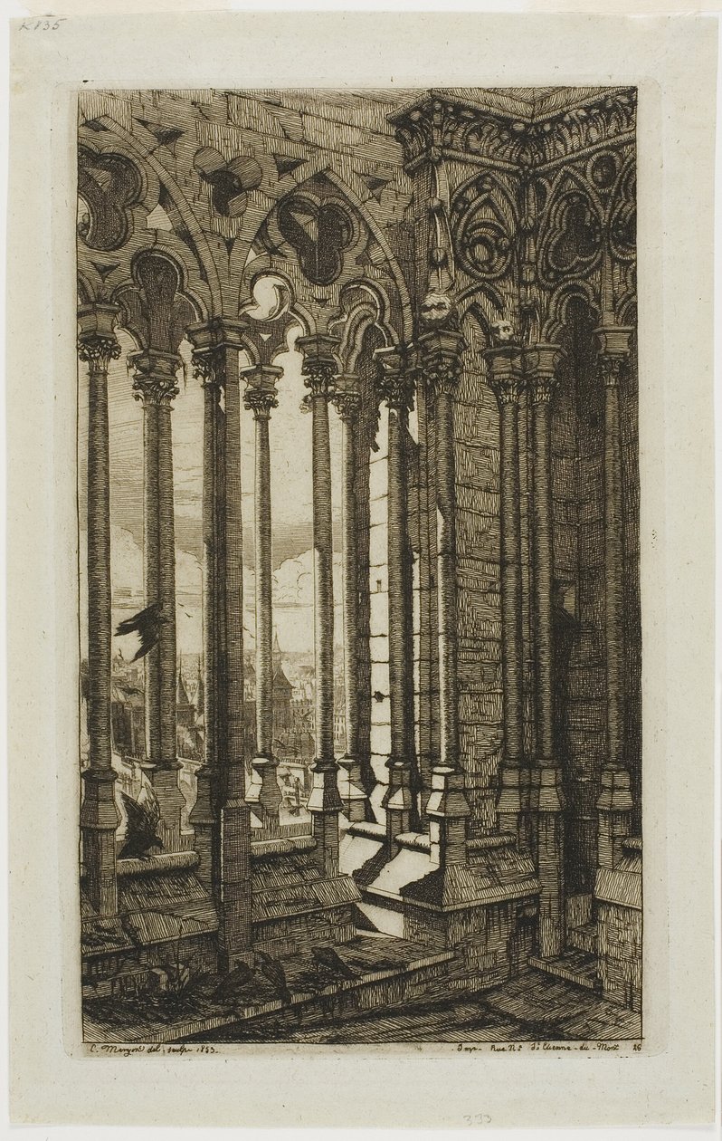 Galleriet Notre-Dame, Paris af Charles Meryon