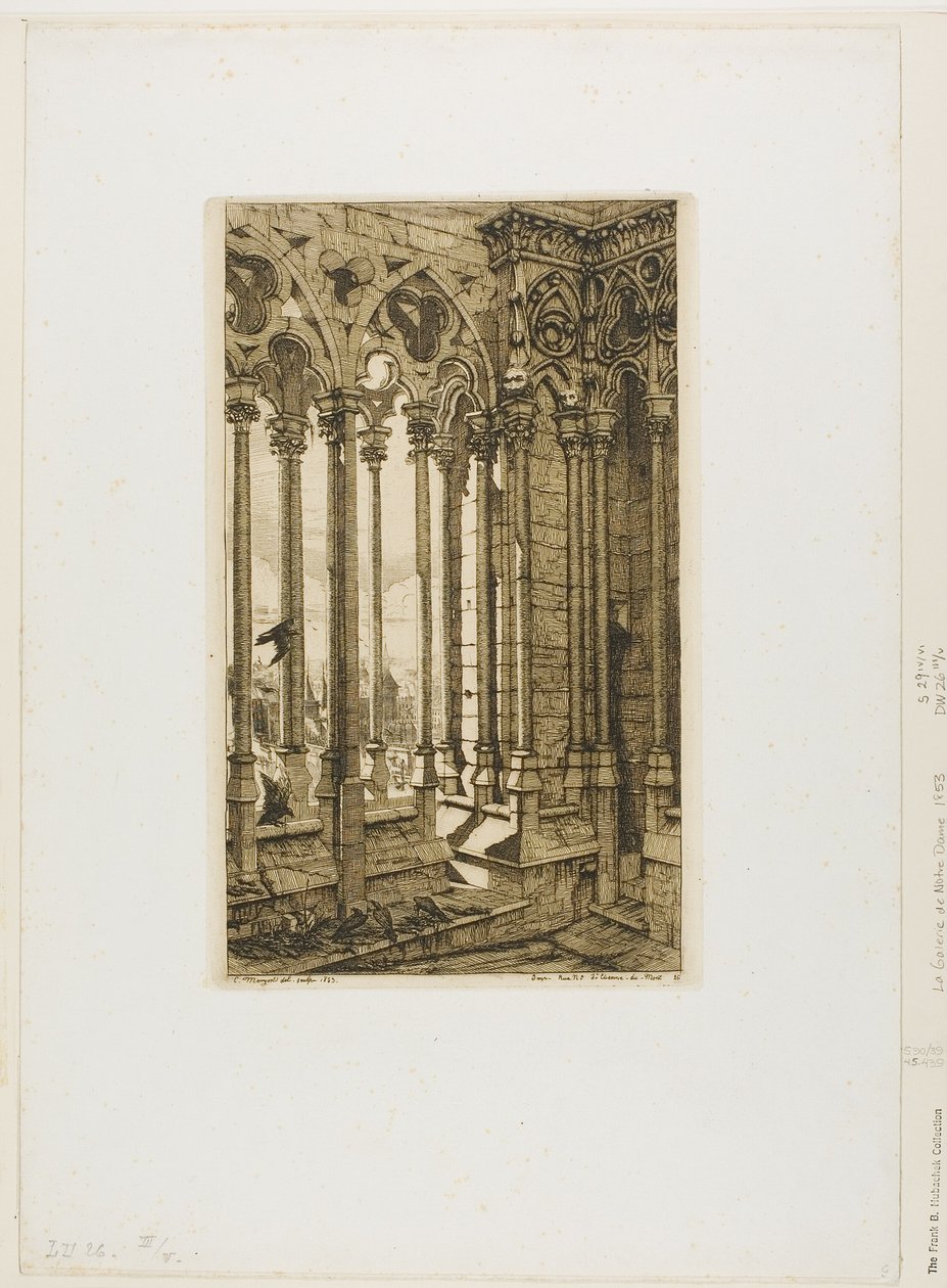 Galleriet Notre-Dame, Paris af Charles Meryon