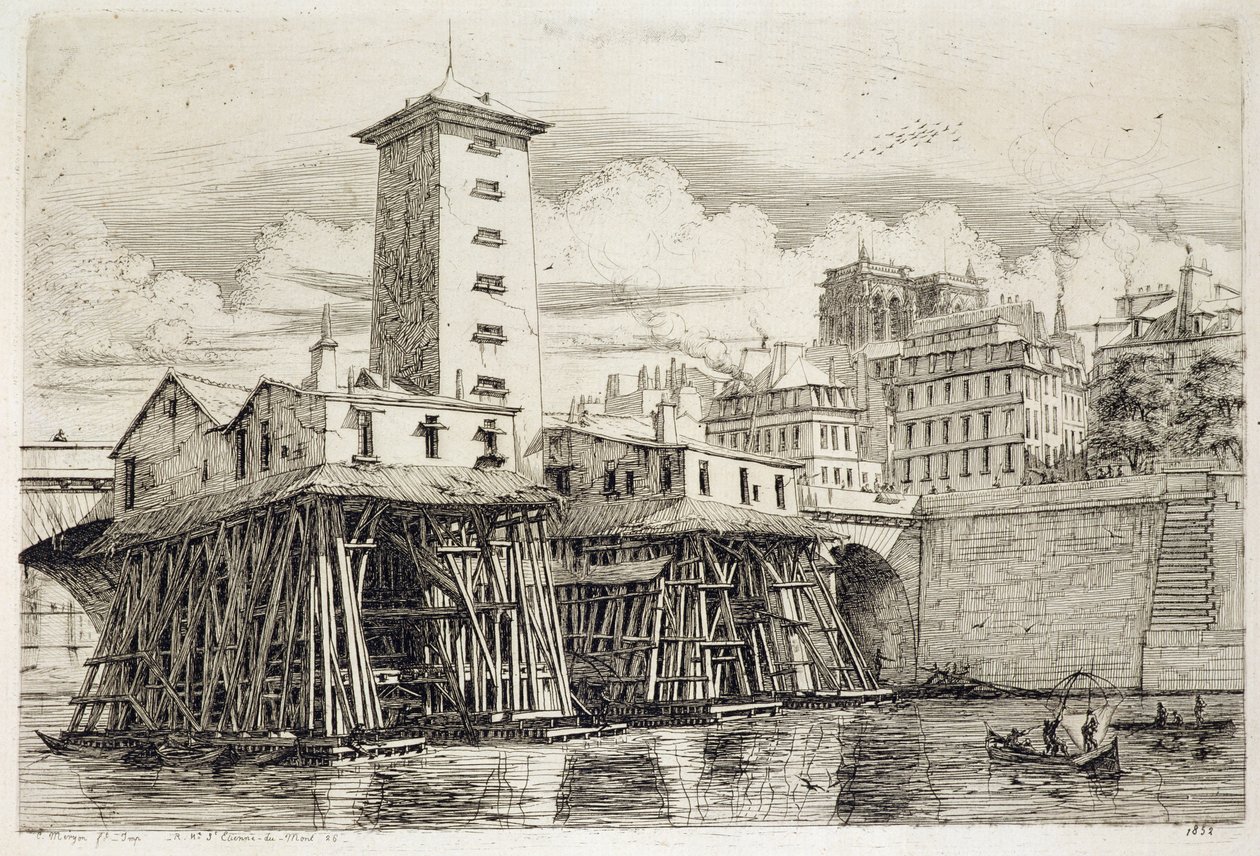 Pumpen, Notre Dame af Charles Meryon