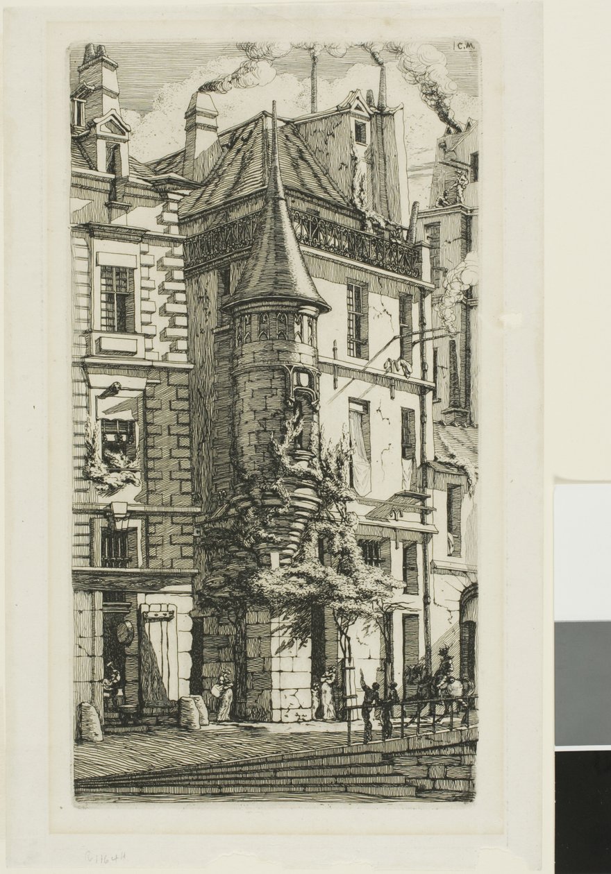Tårn på rue de la Tixeranderie. af Charles Meryon