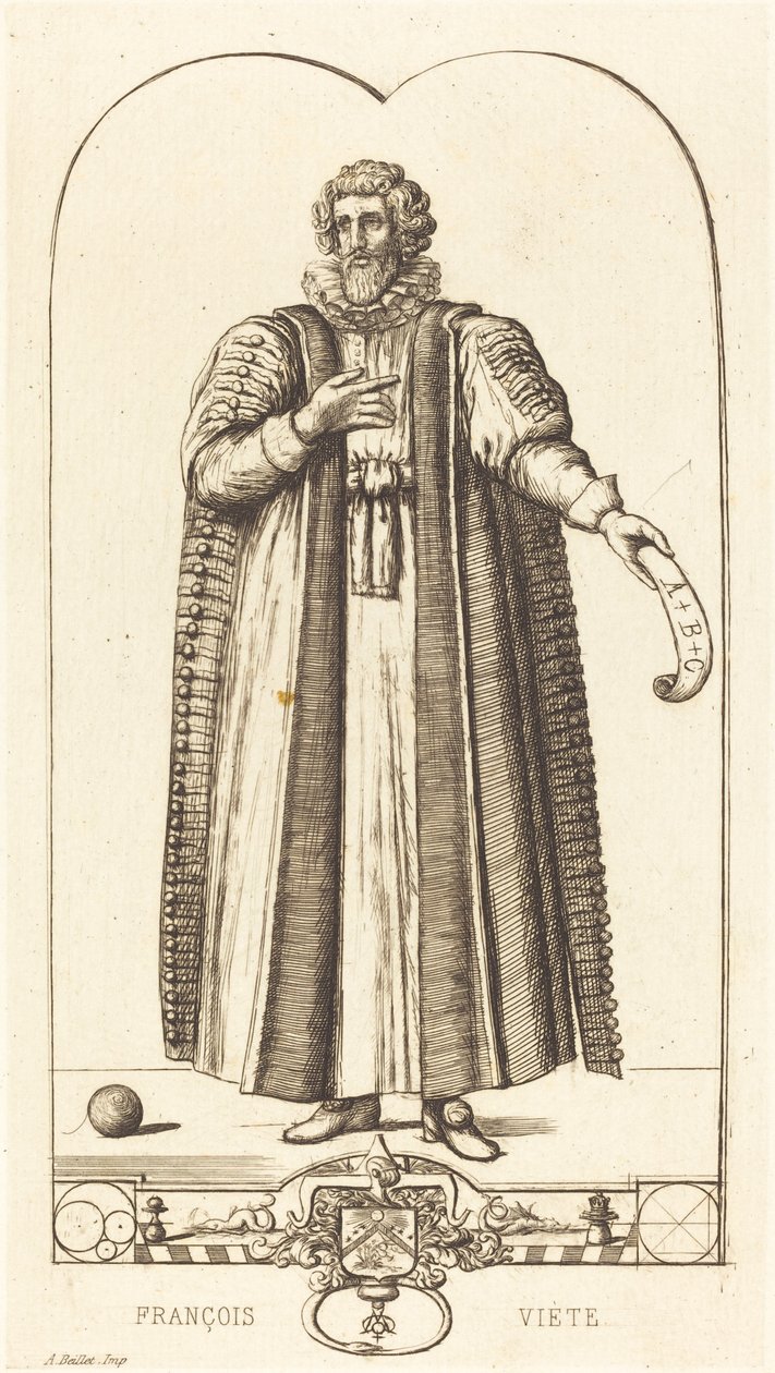 Francois Viete af Charles Meryon after Jean Rabel