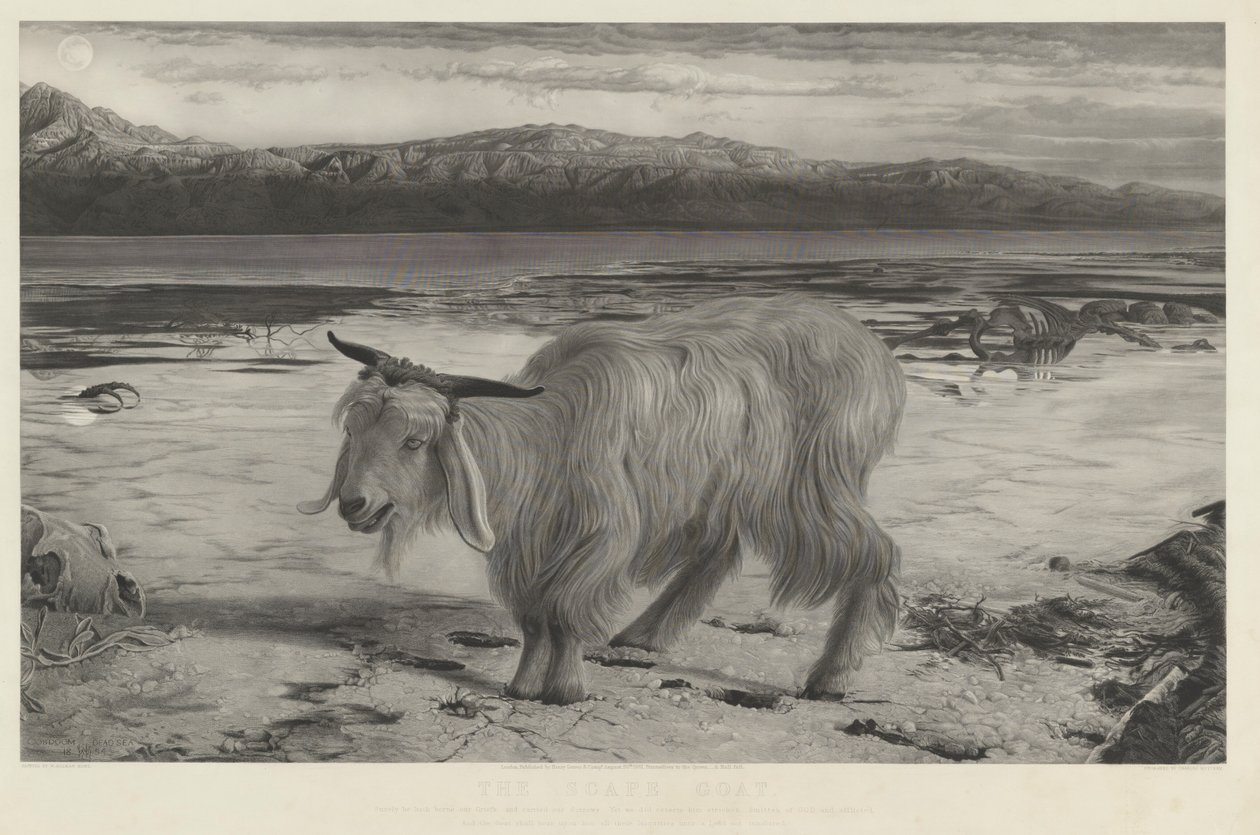 Syndebukken af Charles Mottram after William Holman Hunt