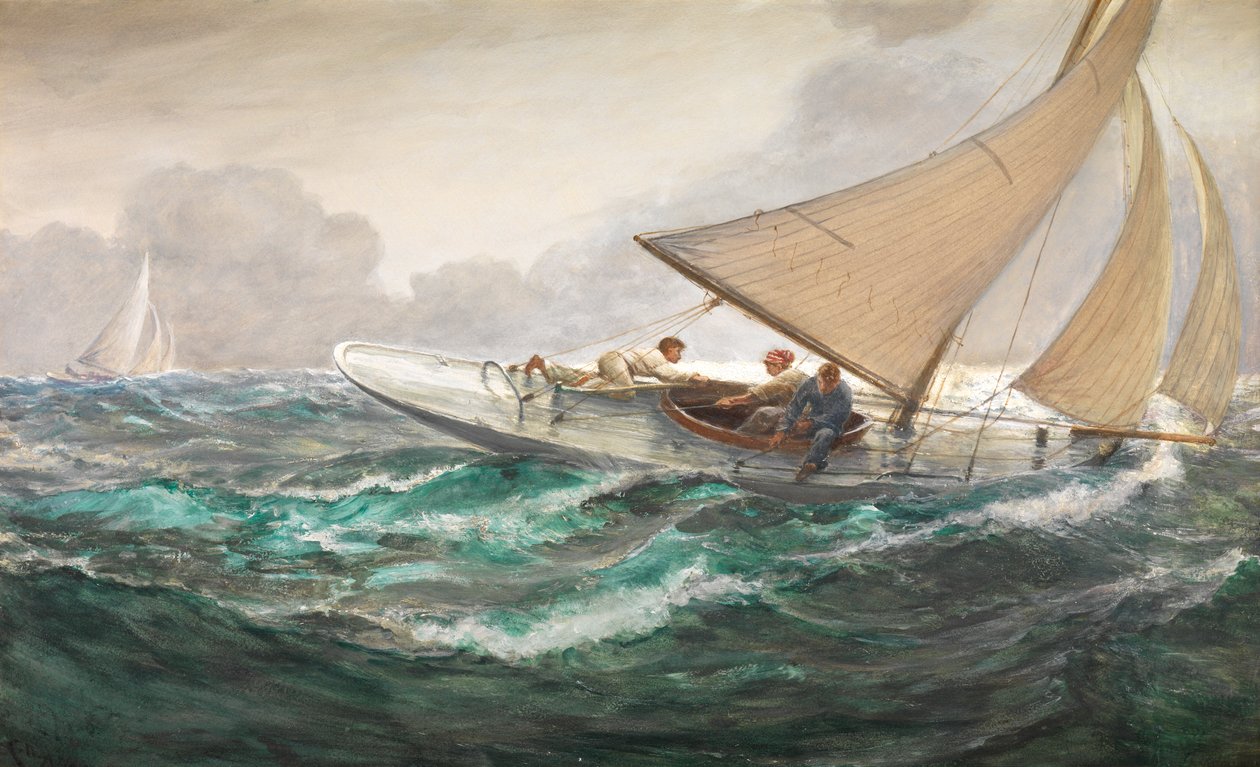 Et træk på hovedarket af Charles Napier Hemy