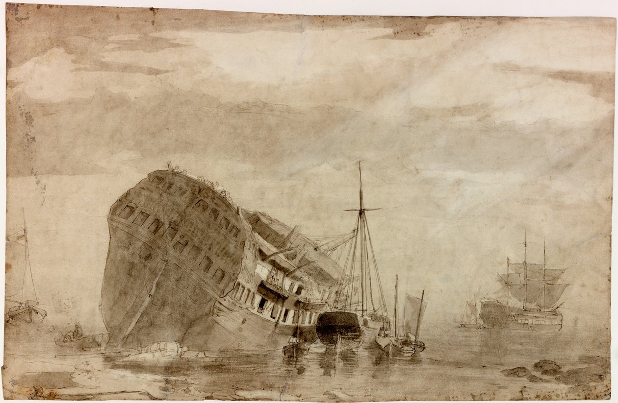 Forsendelse (blæk (sort)) af Charles Napier Hemy