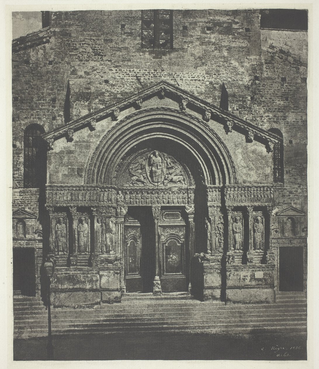 Arles: West Porch of Saint-Trophime af Charles Nègre