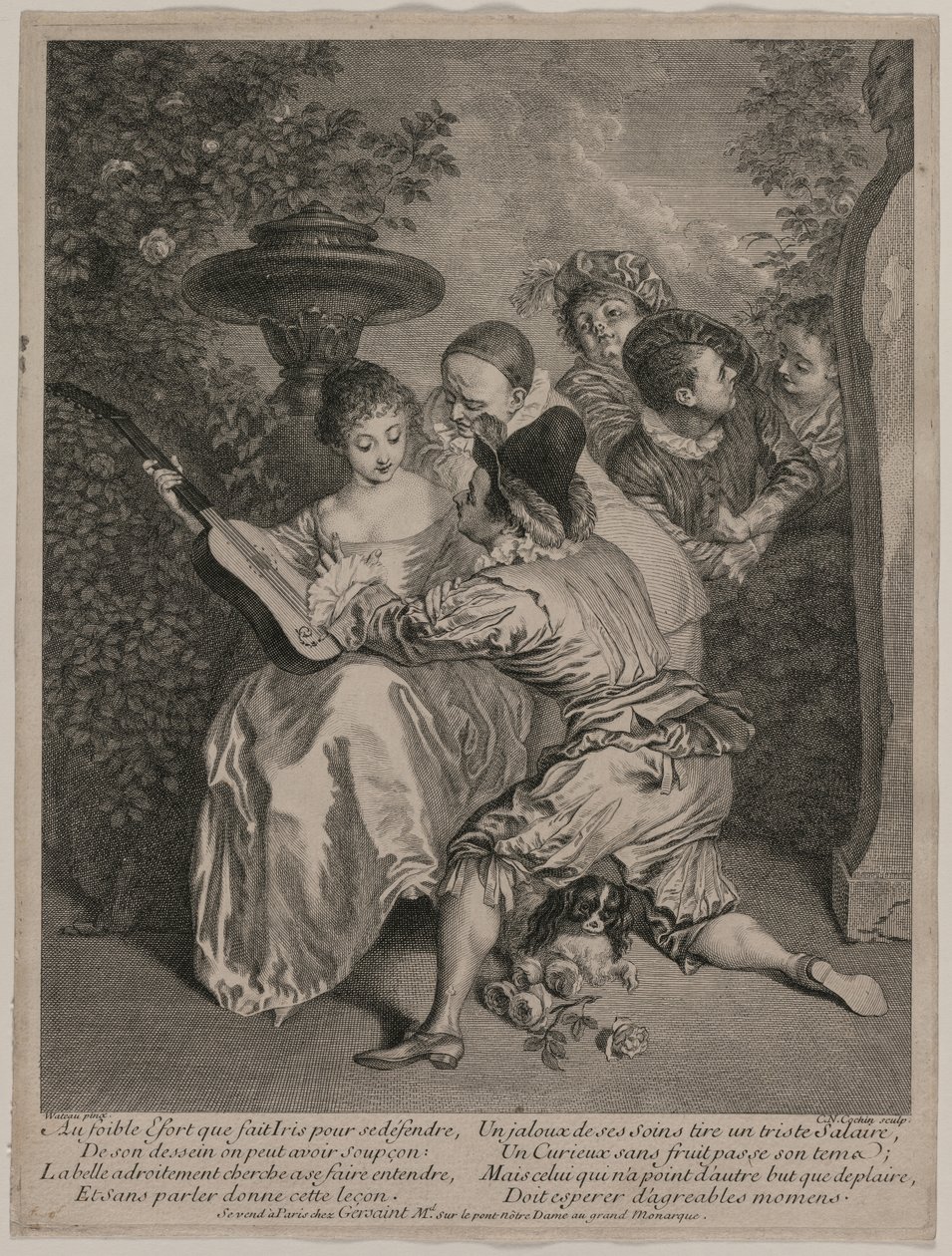 Romantikeren, 1727. af Charles Nicolas Cochin