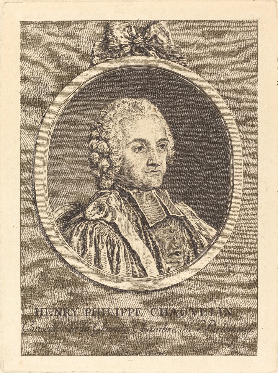 Henry Philippe Chauvelin af Charles Nicolas Cochin II