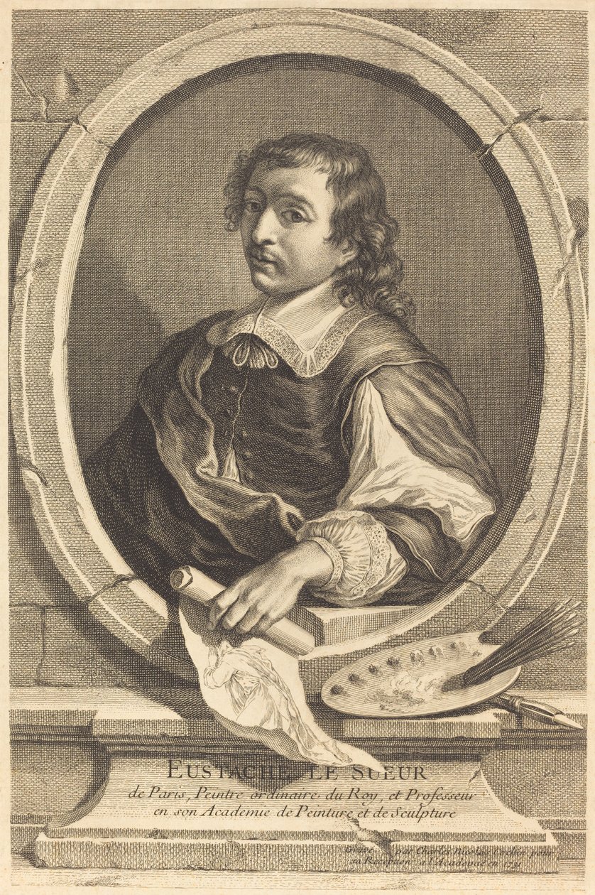 Eustache Le Sueur af Charles Nicolas Cochin I