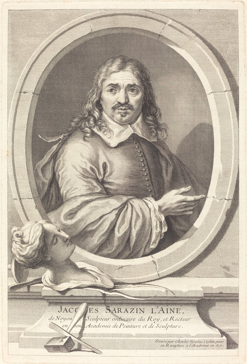 Jacques Sarazin den Ældre af Charles Nicolas Cochin I