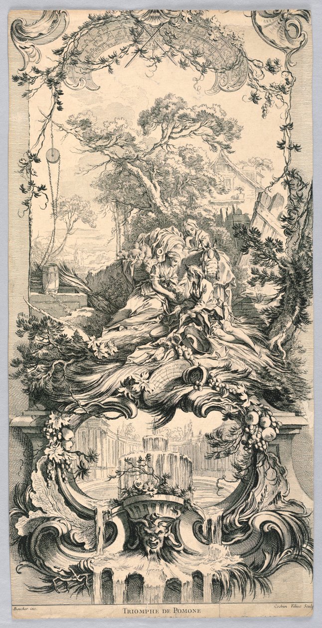 Triumf af Pomona af Charles Nicolas Cochin the younger