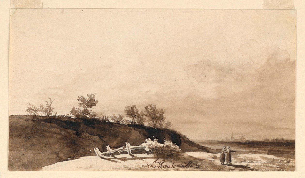 Landskab af Charles Nicolas Ransonnette