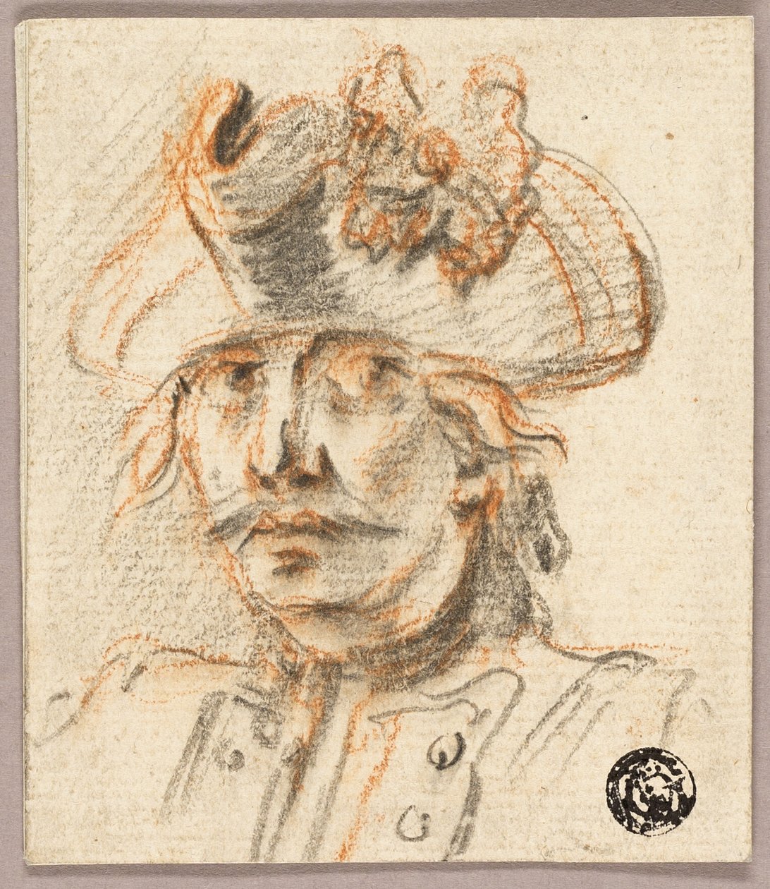 Buste af soldat af Charles Parrocel