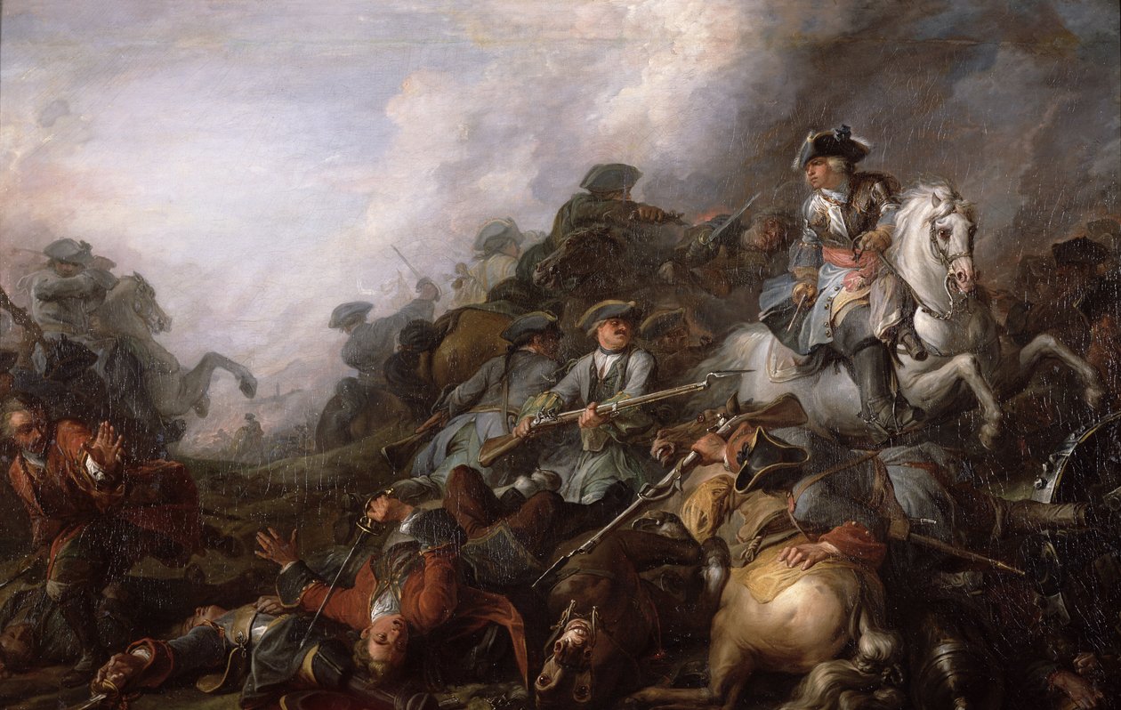 The Cavalry Charge (olie på lærred) af Charles Parrocel