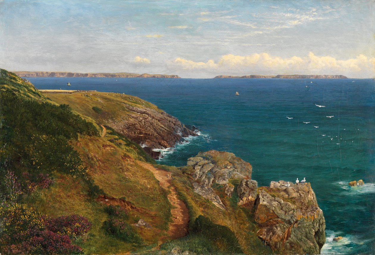 Friske havbrise (olie på lærred) af Charles Parsons Knight