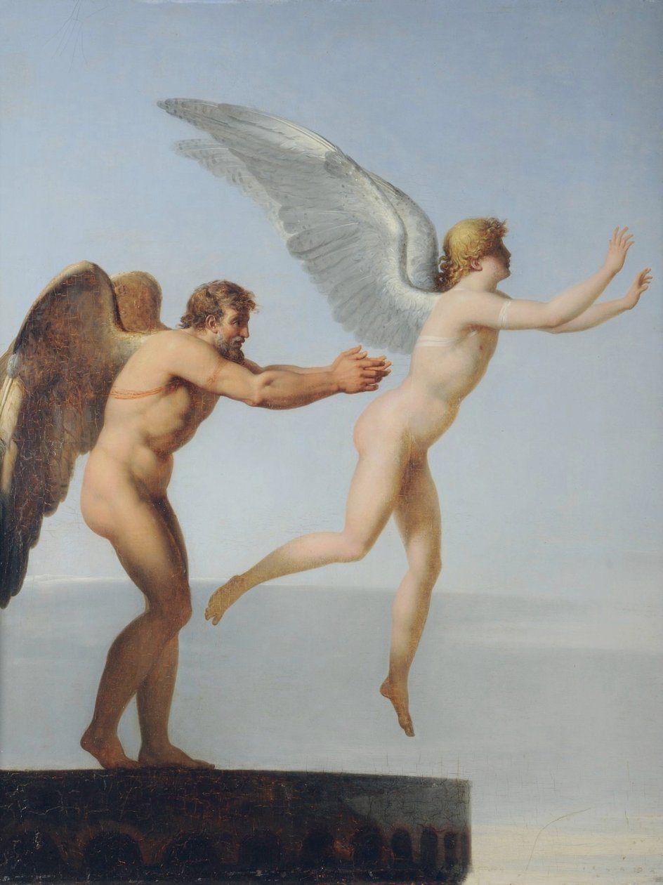 Ikaros og Daedalus af Charles Paul Landon
