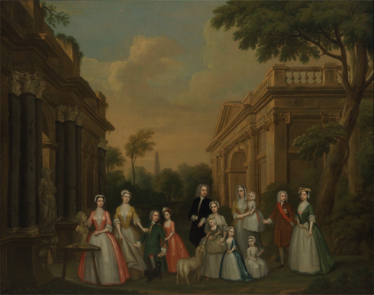 The Finch Family, ca. 1732 (olie på lærred) af Charles Philips