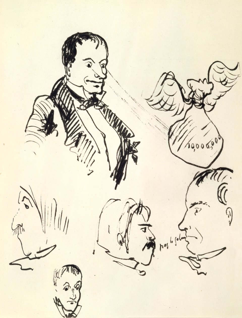 Selvportræt, c1850-1867 af Charles Pierre Baudelaire