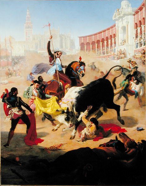 Tyrefægtning, 1846 af Charles Porion