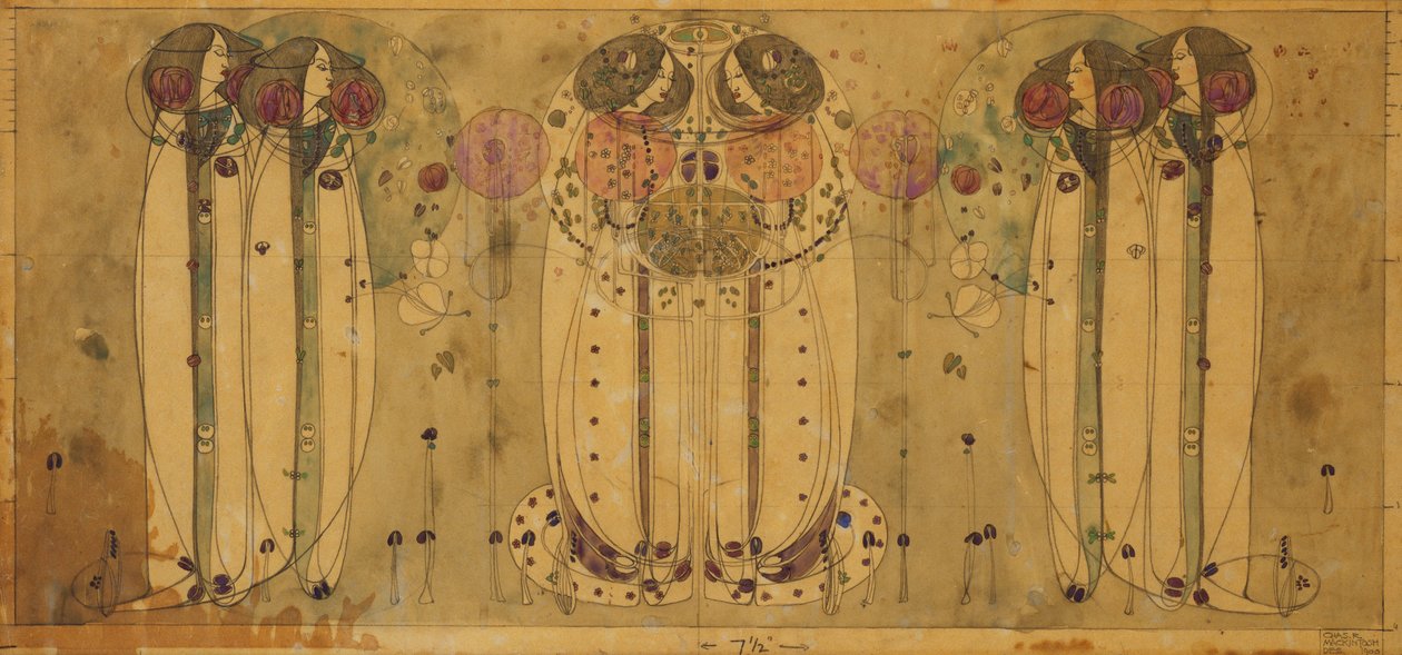 The Wassail, 1900 af Charles Rennie Mackintosh