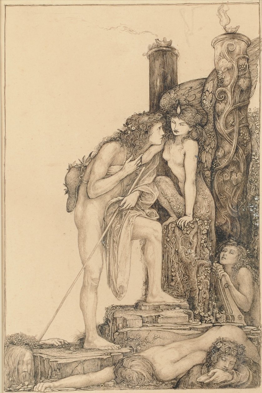 Ødipus og Sfinxen af Charles Ricketts