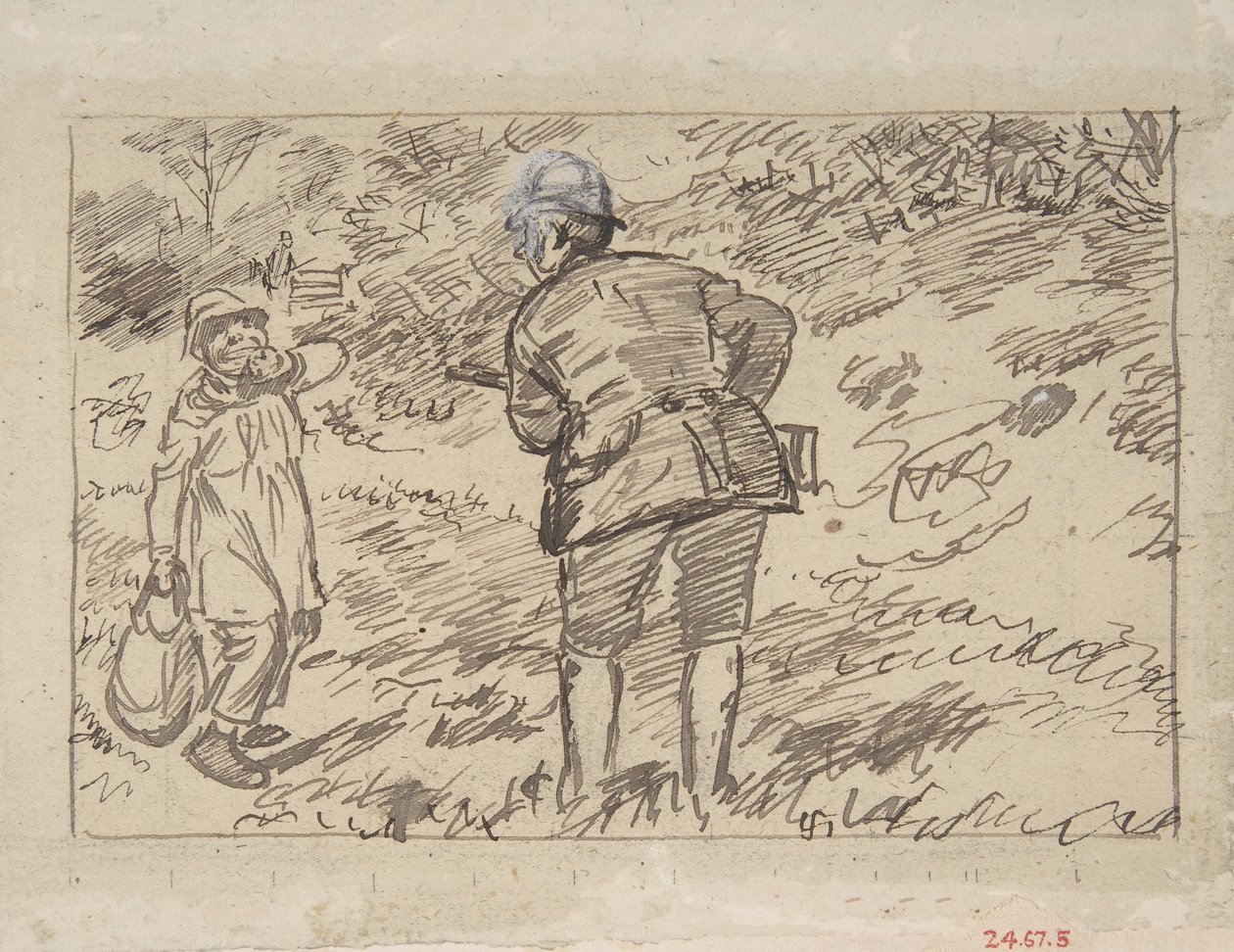 En irettesættelse, 1870-1891. af Charles Samuel Keene