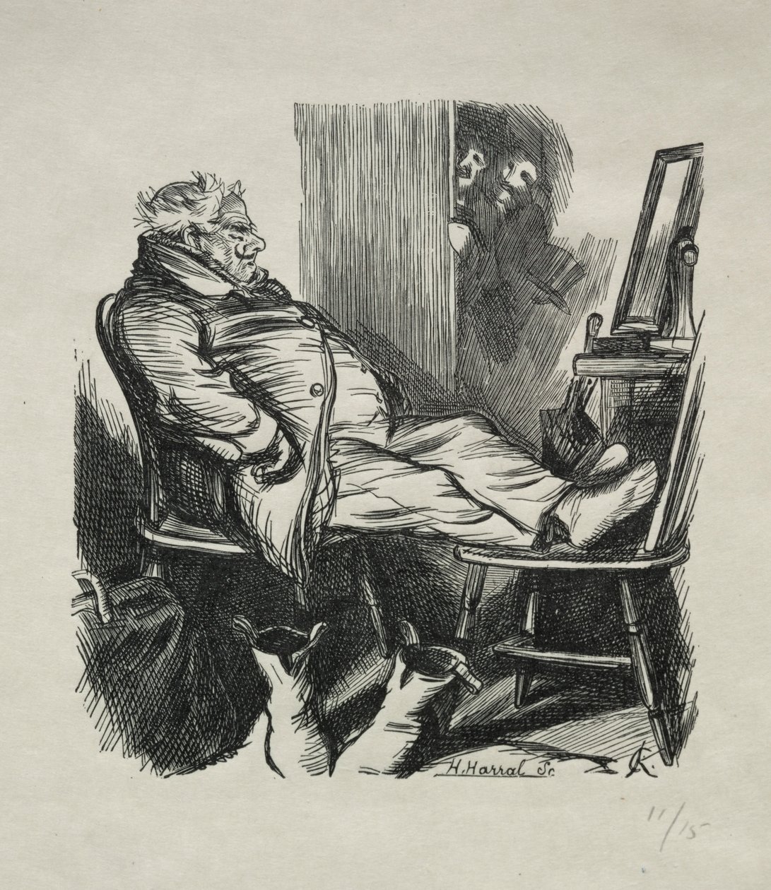 How I Lost My Whiskers, 1866. af Charles Samuel Keene