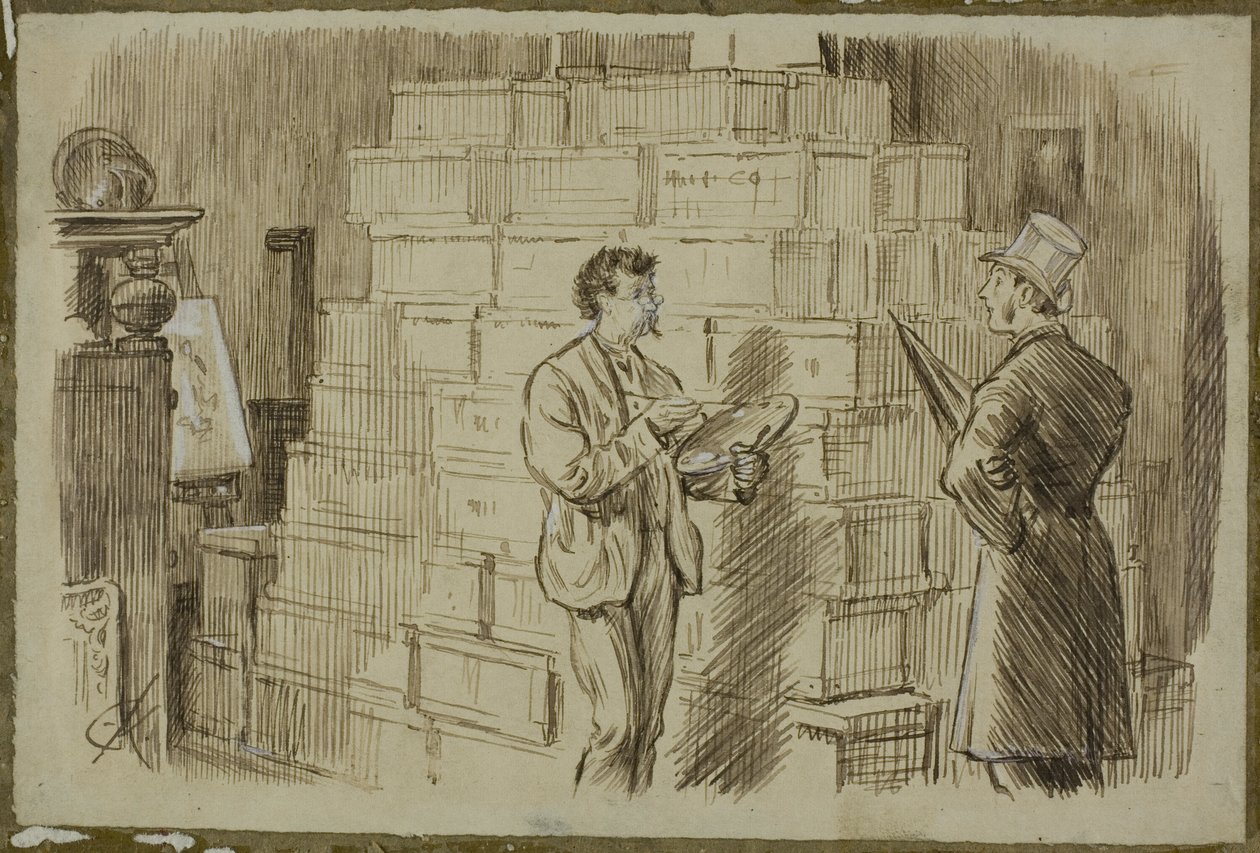 I studiet af Charles Samuel Keene