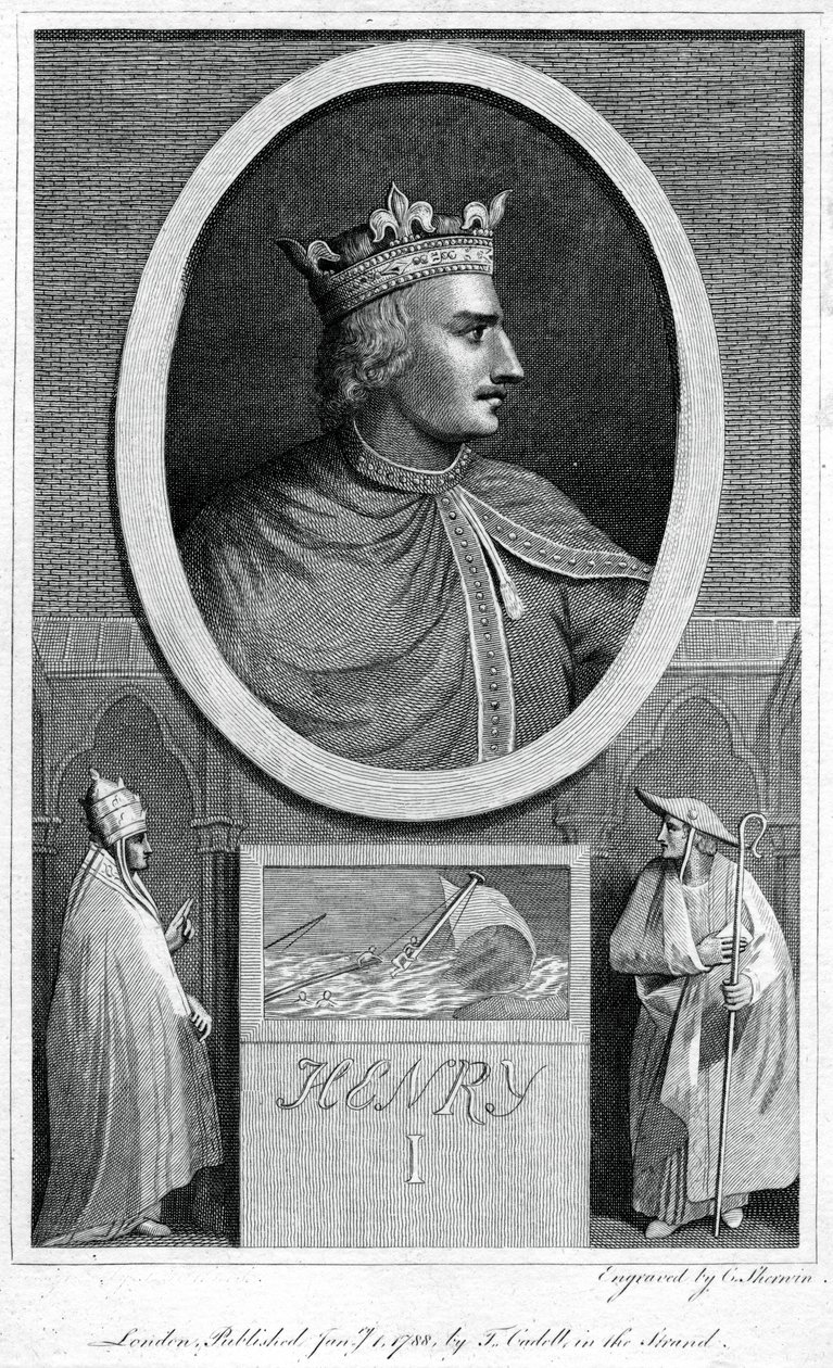 Henrik I, konge af England, 1788. af Charles Sherwin