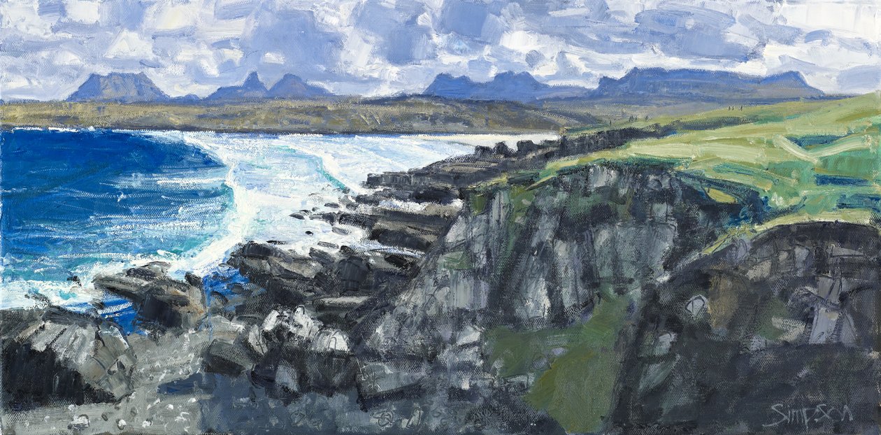 Achnahaird Bay, 2011 (olie på lærred) af Charles Simpson